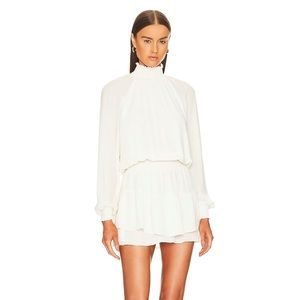 Revolve Krisa Smocked Turtleneck dress